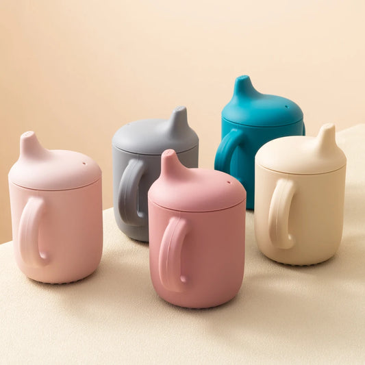 Silicone Baby Learning Cup, Portable Drinking Cup