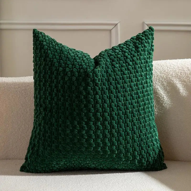 Soft Velvet Double-Sided Cushion Cover, Brown, Durable