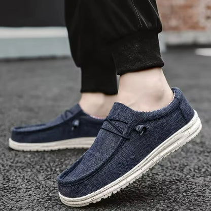 Men's Casual Shoes Lightweight Loafers Soft man Canvas Shoes Vulcanized Shoes for men Driving Flat Shoe Slip-on Outdoor Sneakers