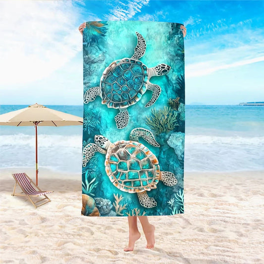 Serviette de plage en microfibre extra large anti-sable — Voyage et natation
