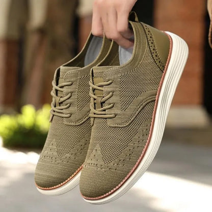 Asgard Men Casual Dress Sneakers Outdoor Comfort Lightweight Leisure Shoes Breathable Mesh Walking Shoes Soft Sole Sports Shoes