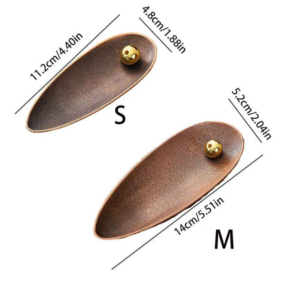 Alloy copper bead incense holder, Zen tea ceremony line incense burner, household indoor incense utensil