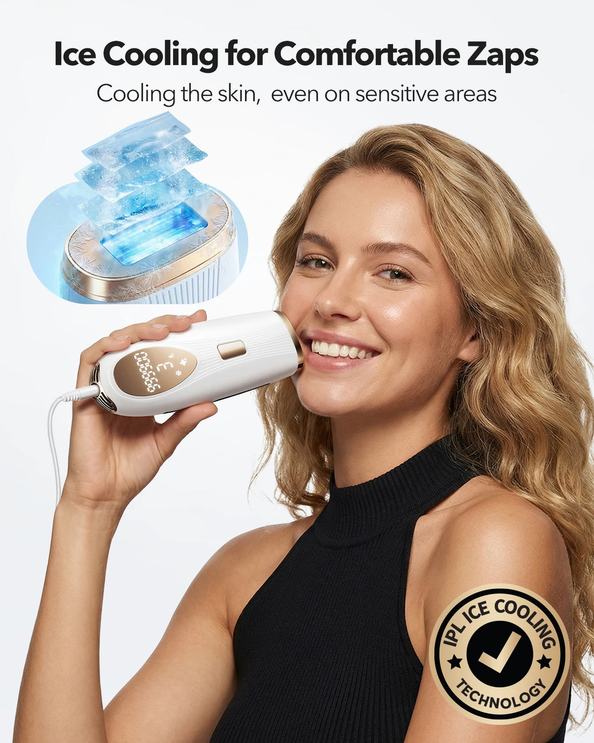 IPL Hair Removal Device with 5° Ice Cooling