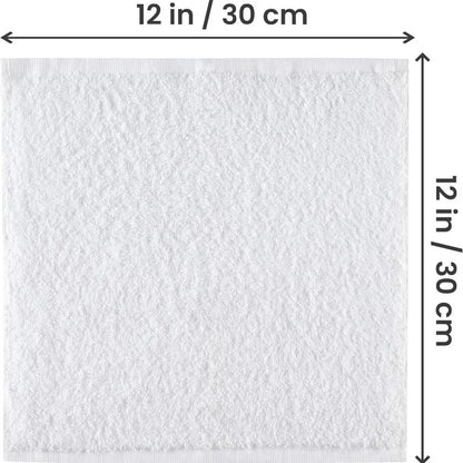 6-Count Disposable Cotton Square Towels — Salon, Daycare & Home