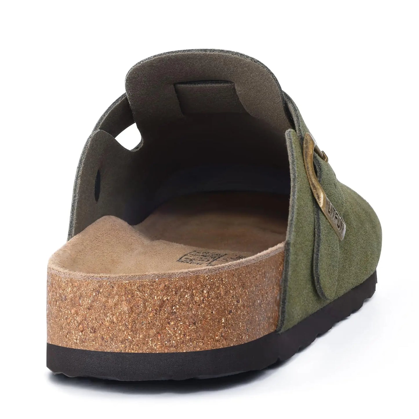Men’s Suede Clogs — Soft Leather Cork Sandals with Arch Support