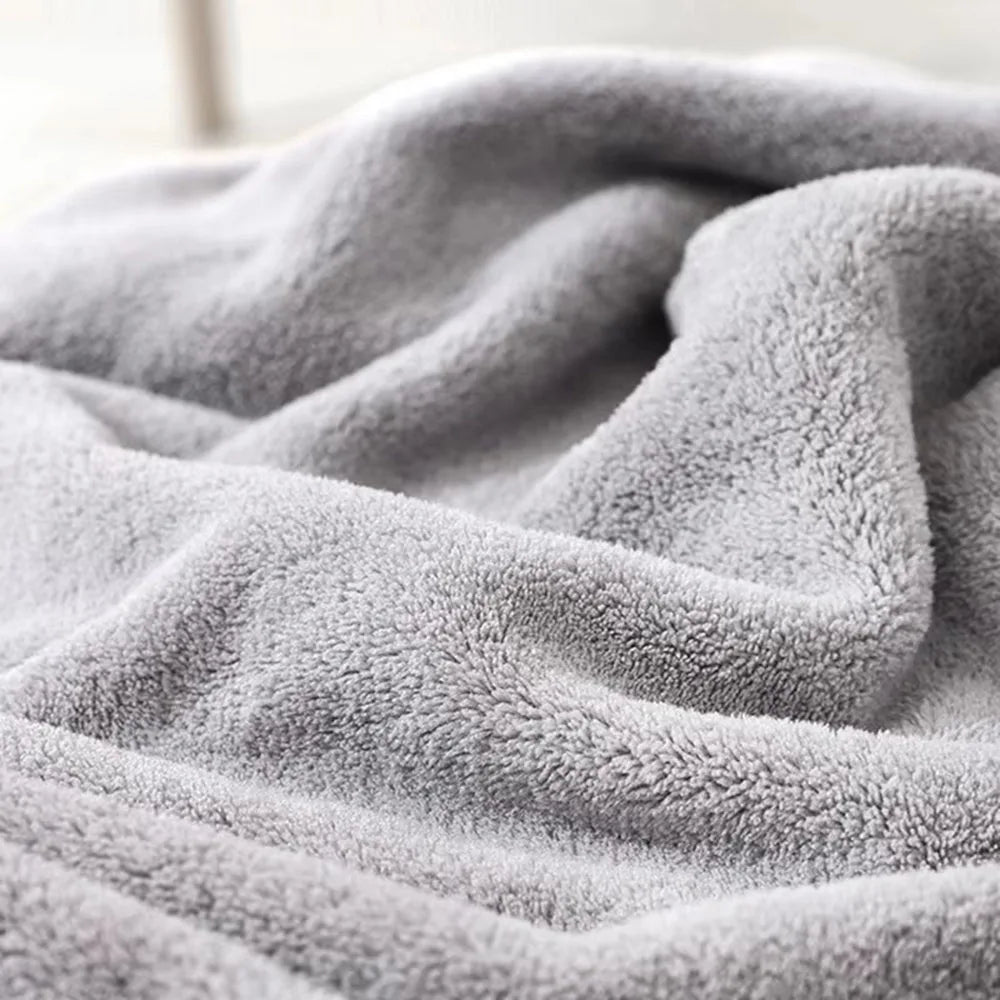 Hooded Coral Fleece Toddler Bathrobe & Towel