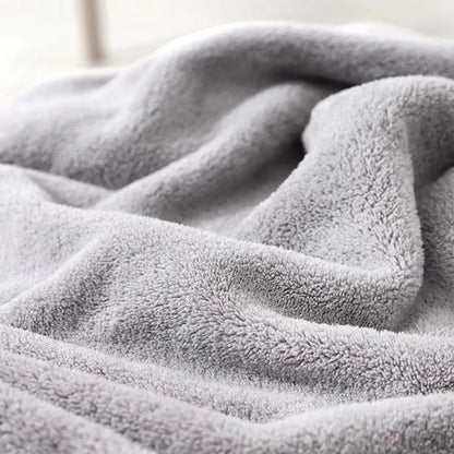 Hooded Coral Fleece Toddler Bathrobe & Towel