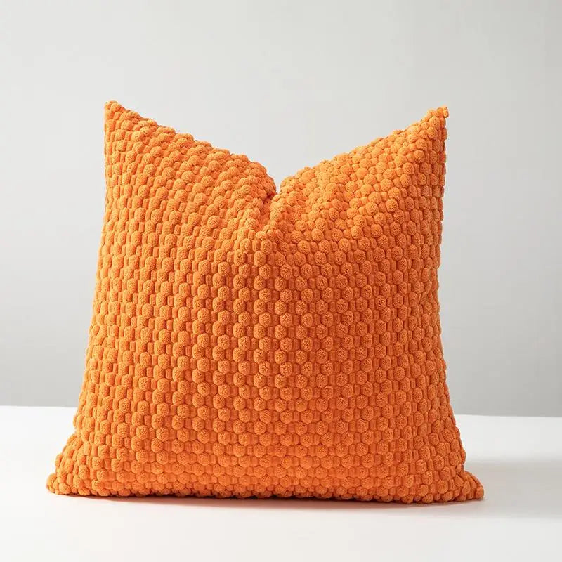 Soft Velvet Double-Sided Cushion Cover, Brown, Durable