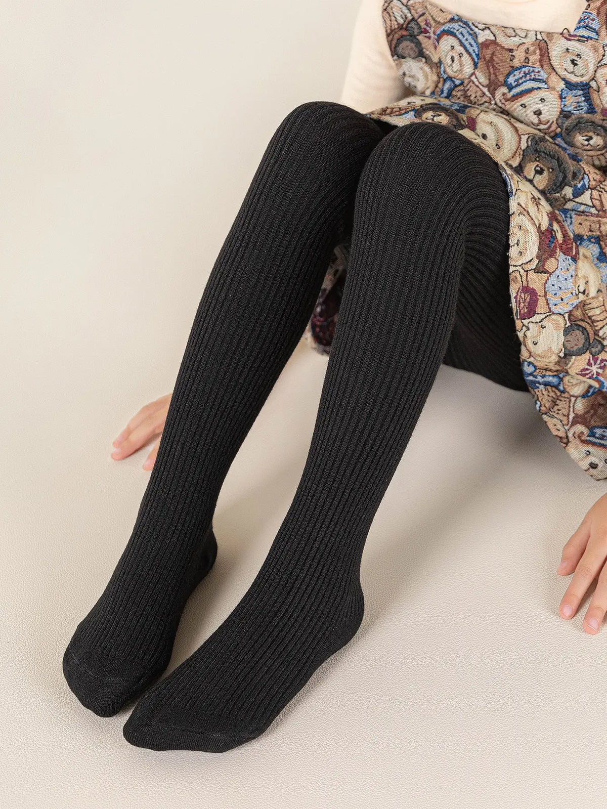 0-12 Years Children Cotton Baby Girls Pantyhose Spring Autumn Winter Bowknot TightsKids Infant Knitted Collant Tights