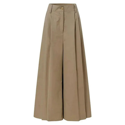 Pants For Women Summer Autumn Palazzo Pants Printed Cropped Cotton Baggy Trousers With Pockets Female Oversized Trousers
