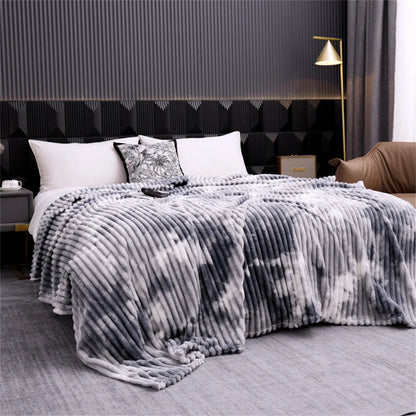 Throw Blanket for Sofa Winter Blanket King Size Home Warm Plaid Comforter Bedspread Bedding Sheet