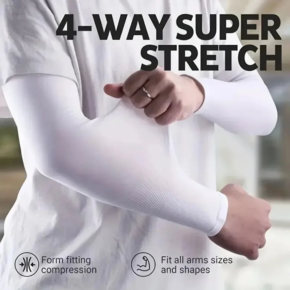 3 Pairs Breathable Sun Protection Sleeves UV Protective Arm Covers Uses for Sports Driving Outdoor Adventures Shield