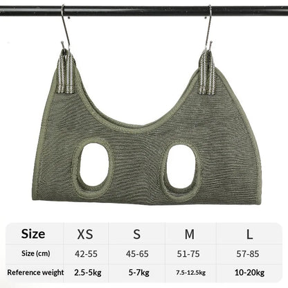 Adjustable Cat Grooming Hammock & Restraint Bag