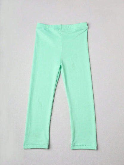 Girl Pants Soft Elastic Kids Leggings Candy Color Girls Skinny Pant Solid Color Trousers for Aged 2-12 Years Children Daily Wear