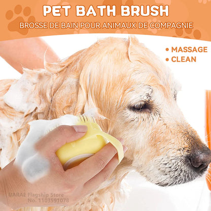 Silicone Bathing Brush with Shampoo Dispenser