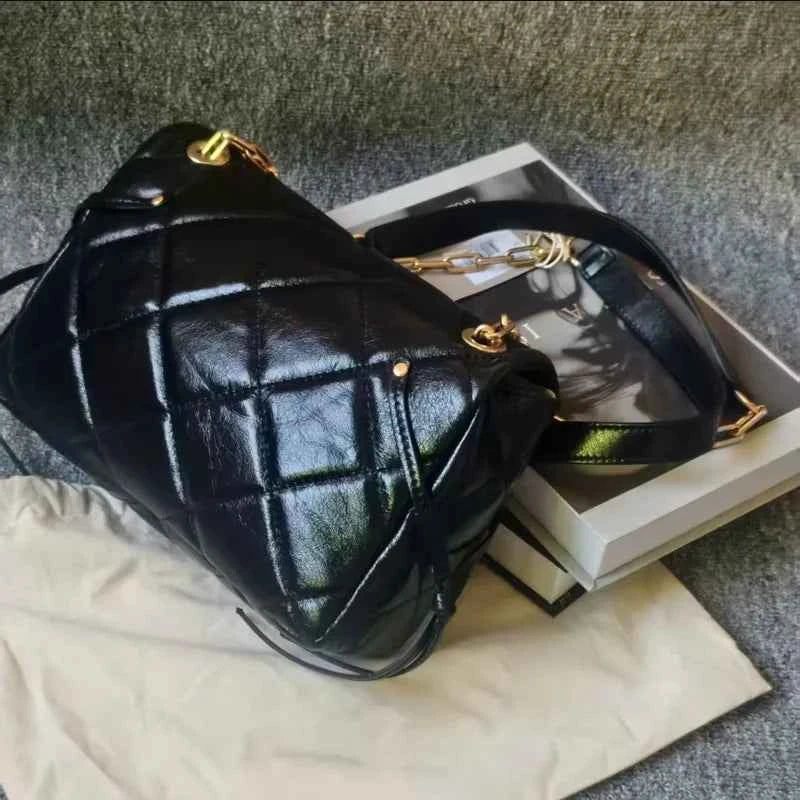 French Desinger Large Genuine Leather Moon Bag Ins Women Messenger Handbag Crossbody Bag Ladies High Quality Shoulder Purses Bag