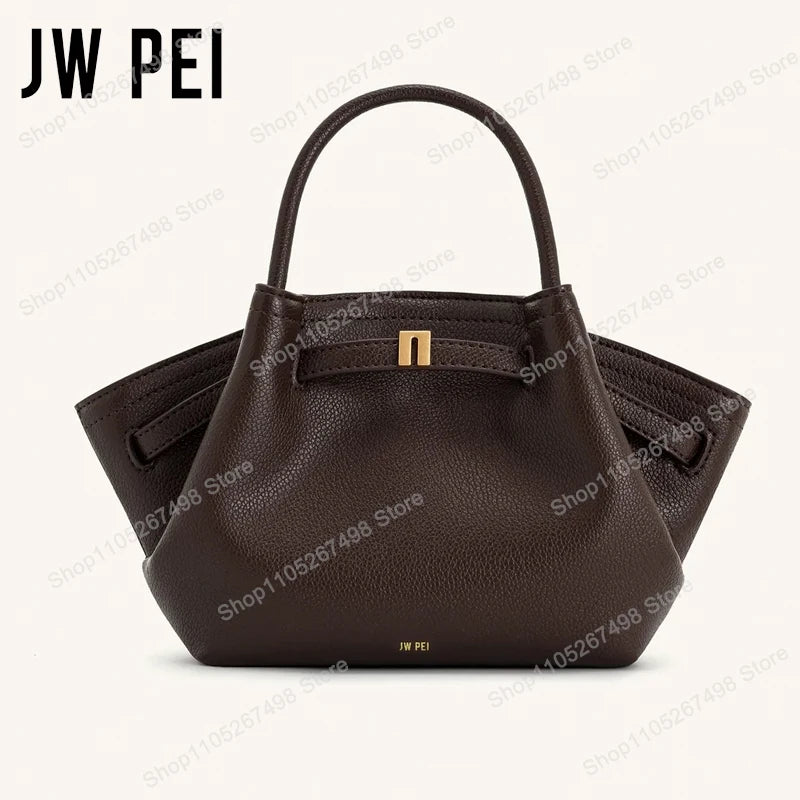 Quiet Luxury Trapeze Tote, Pebbled Vegan Leather