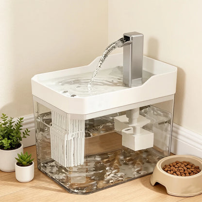Auto-Filter Recirculating Cat Water Fountain