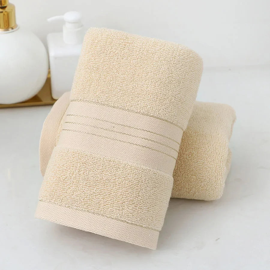 Soft Pure Cotton Face Towels — Quick-Dry for Bathroom, Spa & Hotel