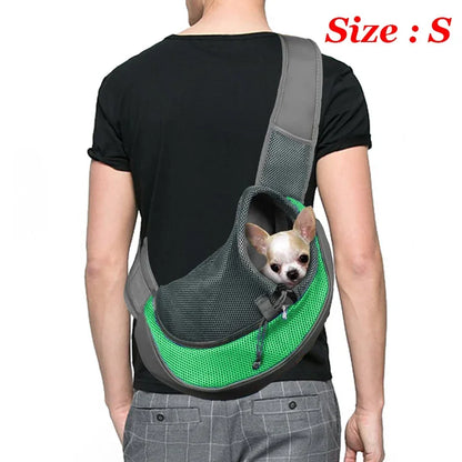 Breathable Mesh Dog Sling Carrier Backpack
