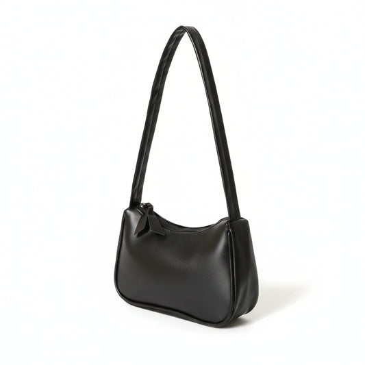 PU Leather Crossbody Purse, Simple Pure Color Design