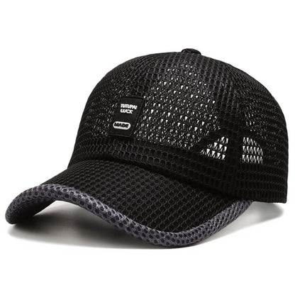 Summer Baseball Cap UV Protection Sun Visors Hat Breathable Mesh Outdoor Hiking Fishing Cap Adjustable Snapback Sun Cap Hat