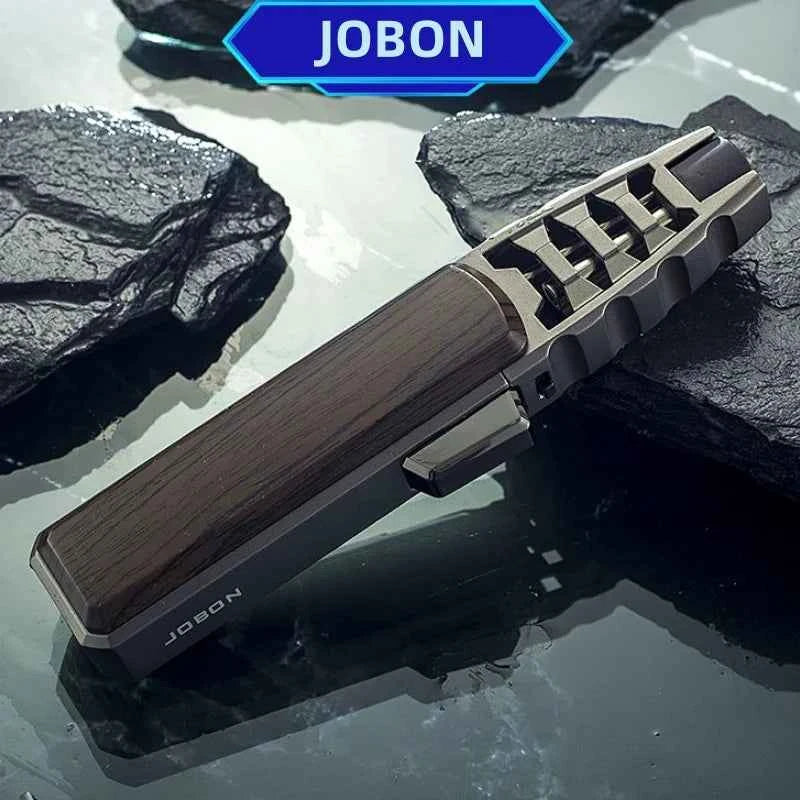 JOBON Gas Windproof Direct Fire Metal Turbine Torch Lighter Kitchen Outdoor Barbecue Camping Cigar Lighter Tool High End Gifts