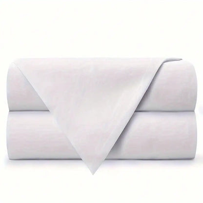 1PC Luxury Flat Sheet: Soft, Wrinkle-Free, Stain-Resistant, And Machine Washable Bedsheet For Effortless Care