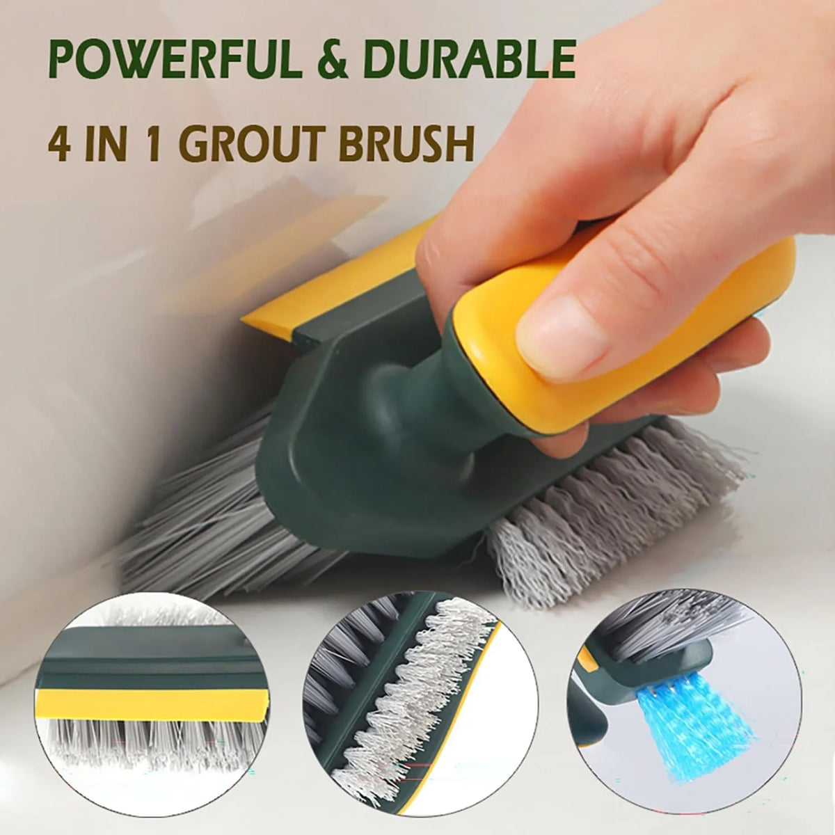 2-in-1 Handheld Cleaning Brush, No Dead Spot Design