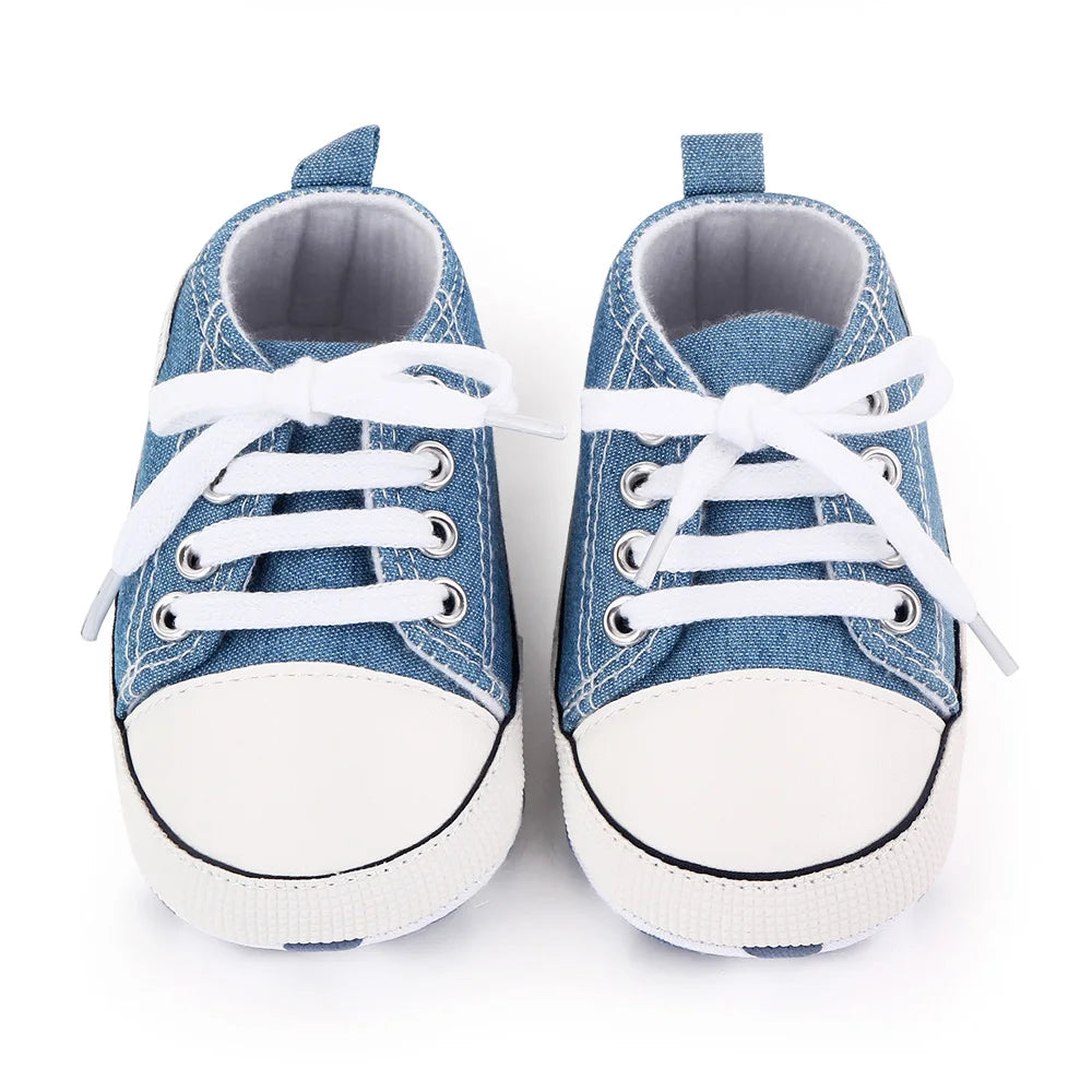Classic Canvas Sneakers, Soft Sole First Walkers