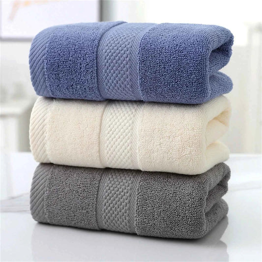 Cotton Thick Towel Household Absorbent Towels Soft Quick-Drying Face Towel Gym Hotel Bathroom Hand Towels Bathroom Accessories