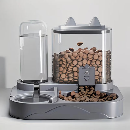 2-in-1 Large Pet Feeder & Water Dispenser