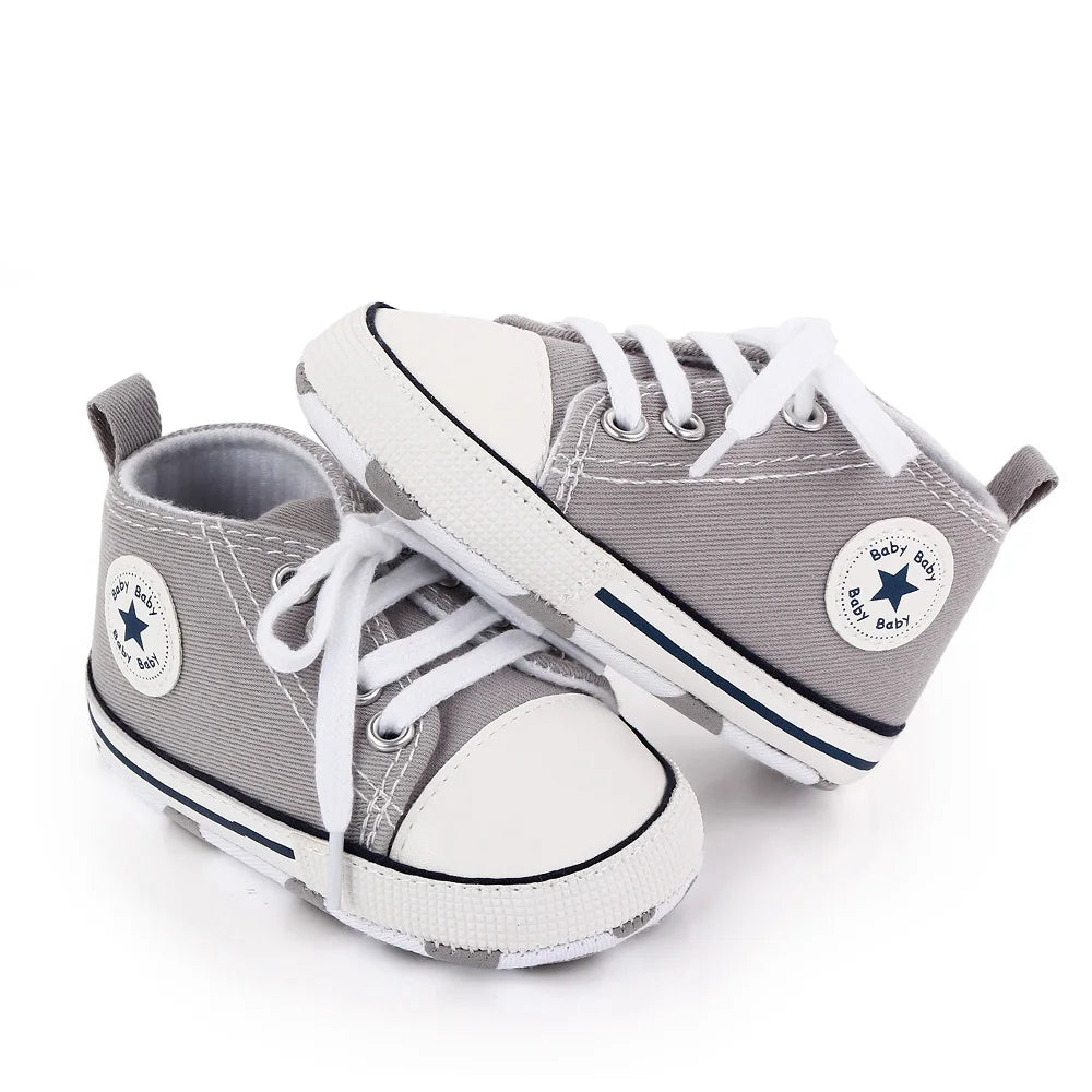 Classic Canvas Sneakers, Soft Sole First Walkers