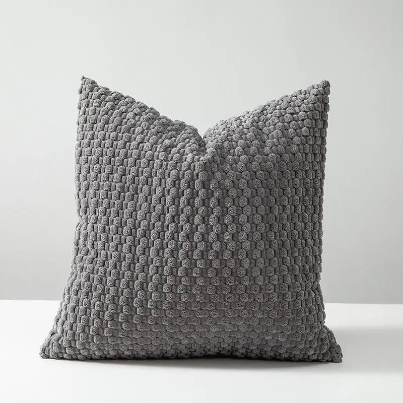 Soft Velvet Double-Sided Cushion Cover, Brown, Durable