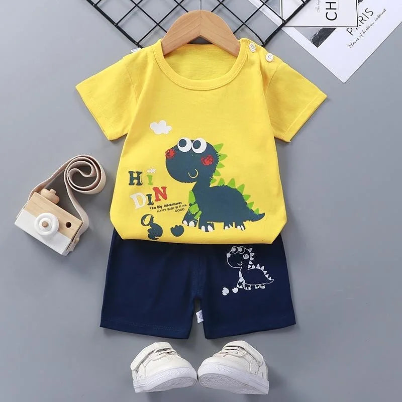 100% Cotton T-Shirt & Shorts 2-Piece Kids Set
