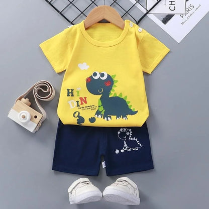 100% Cotton T-Shirt & Shorts 2-Piece Kids Set