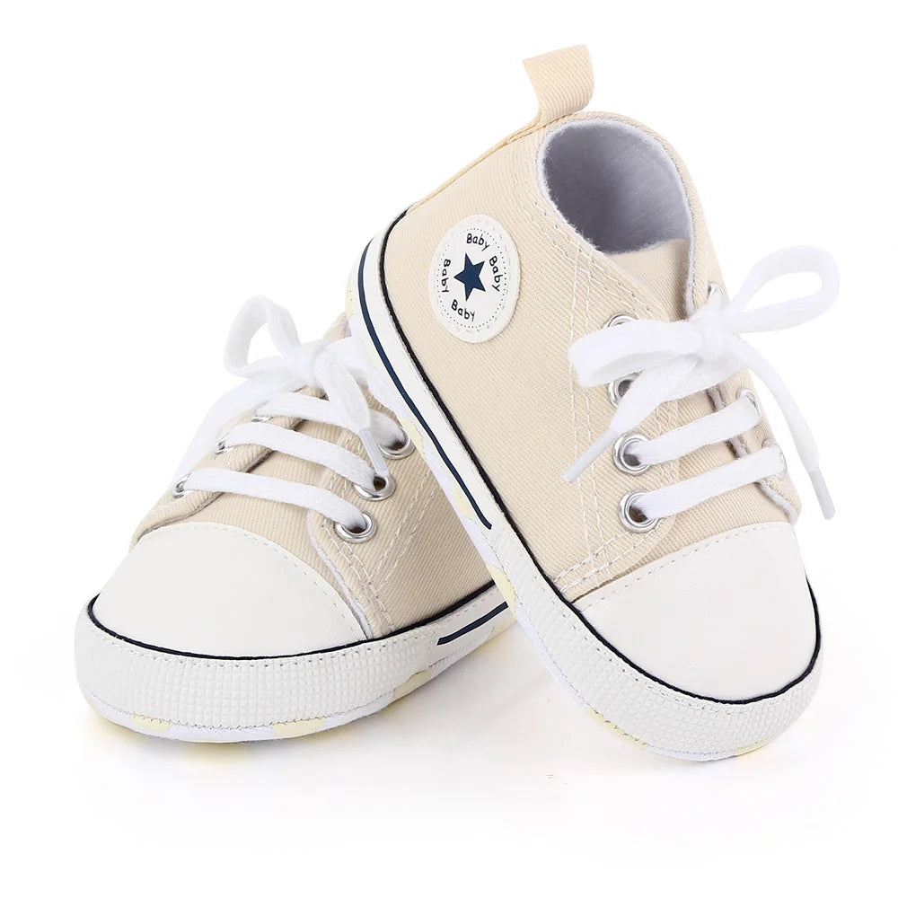 Classic Canvas Sneakers, Soft Sole First Walkers