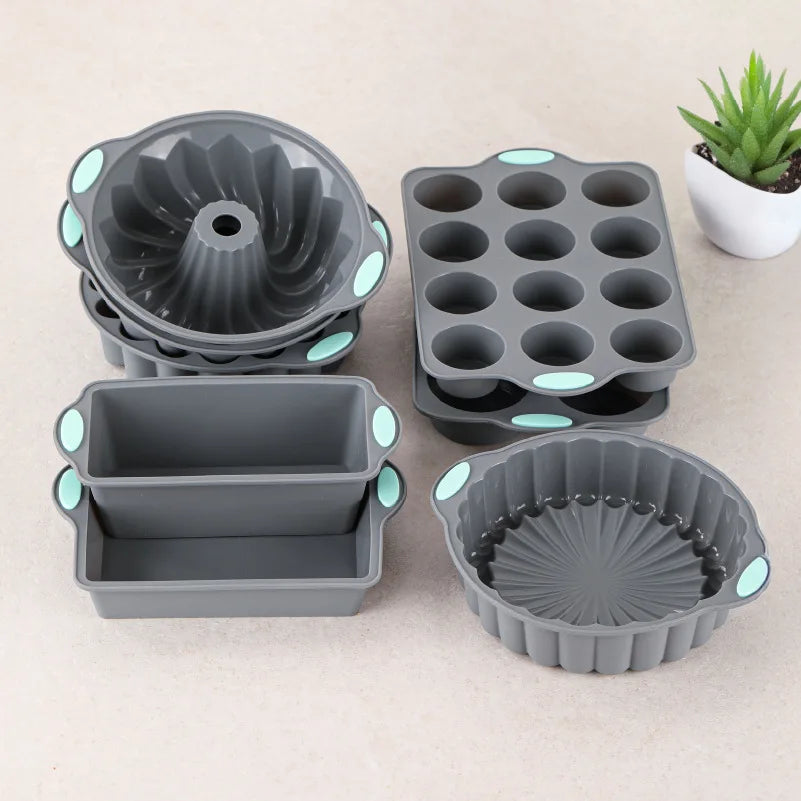 High-temperature resistant silicone cake mold, chiffon cookie, toast muffin cup, non-stick cake mold, baking mold