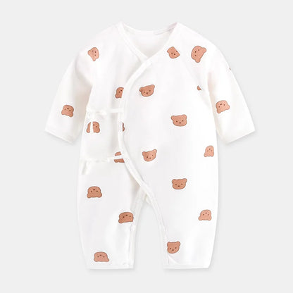 Somenie Infant Knitting Jumpsuit 100% Cotton Long Sleeve Romper One Piece Outfit for Boys & Girls Newborn Baby 4 Seasons Wear