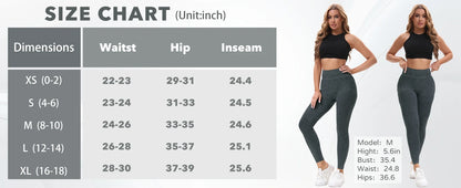 2-Pack Women’s High Waist Butt Lifting Seamless Yoga Leggings