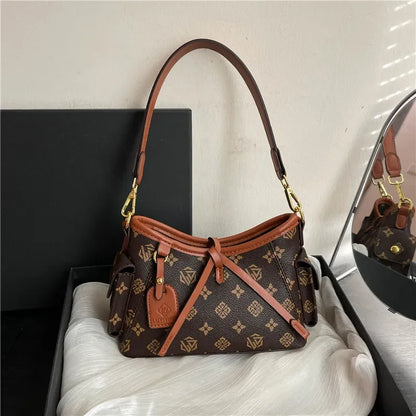 Printed Versatile Tote Bag, Large Capacity Hobo Style