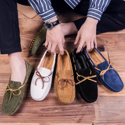 Men's Italian Leather Loafers | Luxury Formal Slip-On Moccasins Driving Shoes