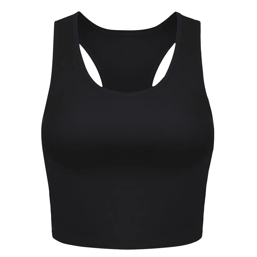 Women’s Elastic Sleeveless Tank Top — Running, Gym & Fitness
