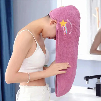 Anti-Frizz Rapid Dry Hair Towel, Microfiber
