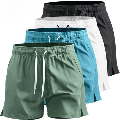 Men's Quick Dry Athletic Shorts — Lightweight Running Gym Beach Shorts with Pockets