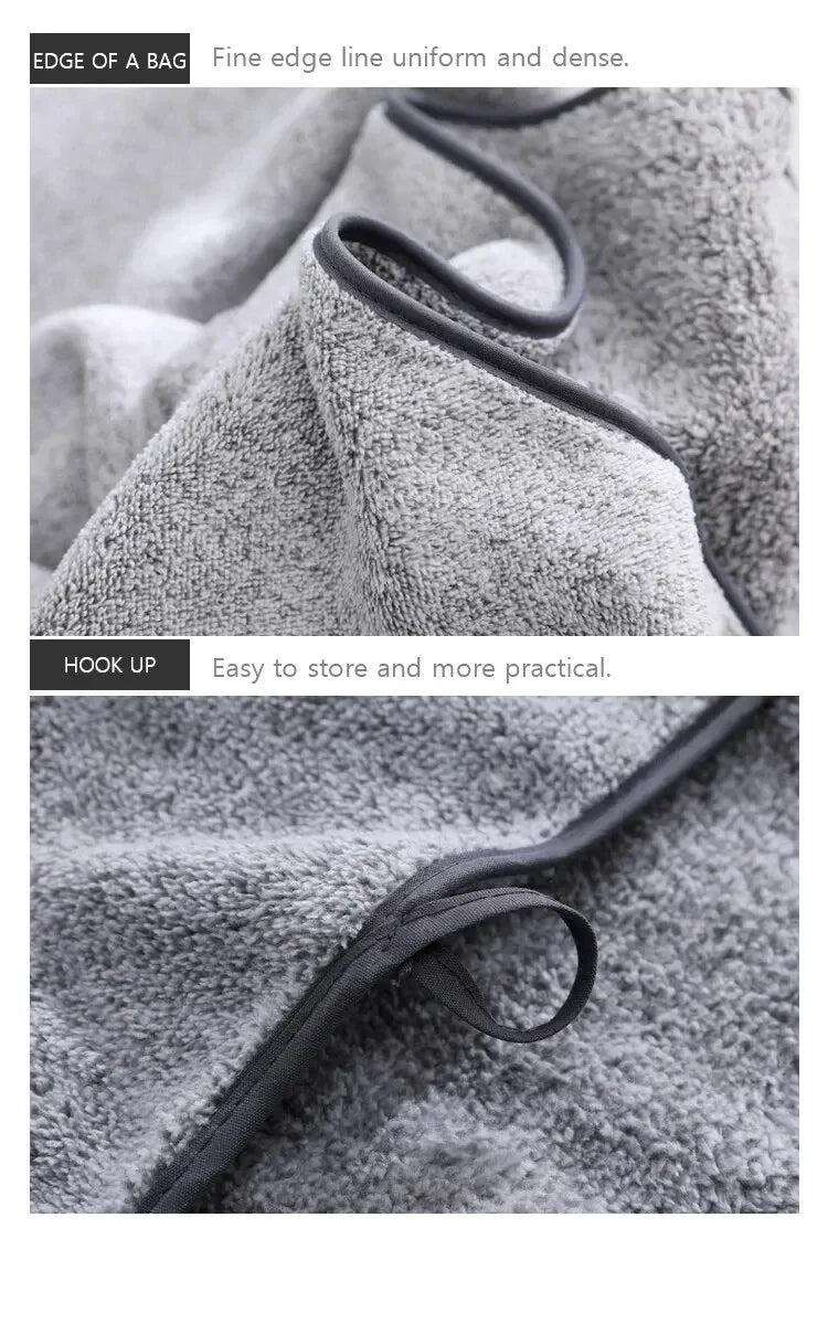 Thickened Bath Towels for The Body Microfiber Towel for Gym Shower Robe for Spa Beath Home