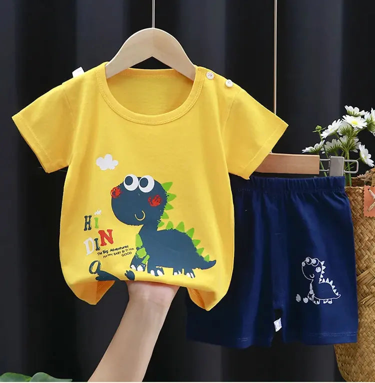 100% Cotton T-Shirt & Shorts 2-Piece Kids Set