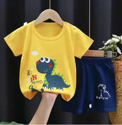 100% Cotton T-Shirt & Shorts 2-Piece Kids Set