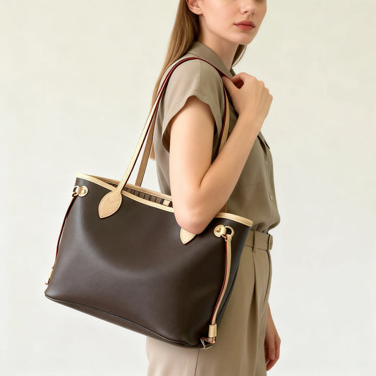 Soft-Texture Genuine Leather Chain Strap Handbag