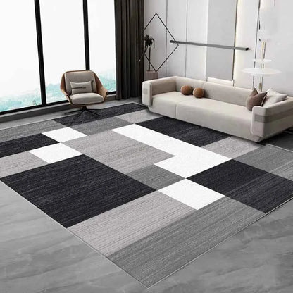 VIKAMA Nordic Simple Carpet Living Room Coffee Table Flannel Large Carpet Anti-Slip Bedroom Bedside Floor Mat Home Decoration
